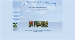 Desktop Screenshot of maplelawncemetery.com