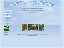 Tablet Screenshot of maplelawncemetery.com